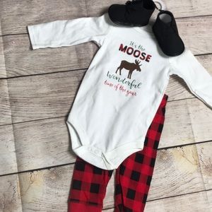 NWT/ Hudson | baby 3 piece set 3-6 months infant